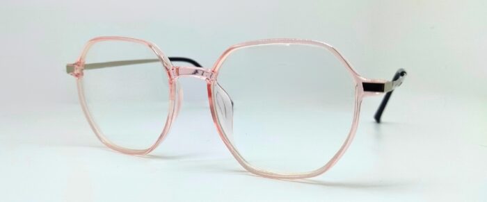 ladies transparent frame glasses
