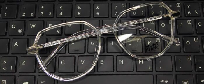 montblanc transparent glasses