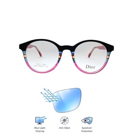 fancy round screen glasses