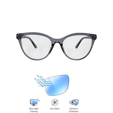 Cat eye screen glasses